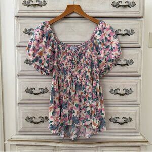Vici Floral Babydoll Top